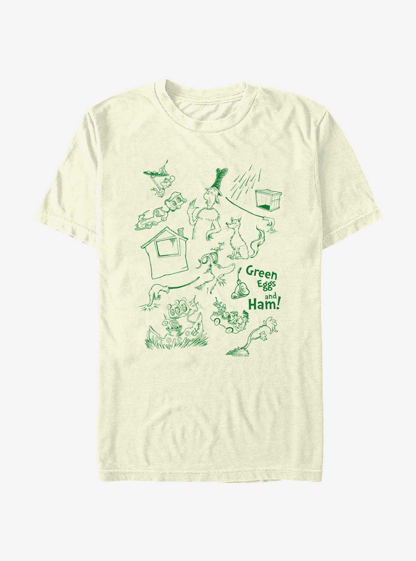 Dr. Seuss Green Eggs And Ham Icons T-Shirt, , hi-res