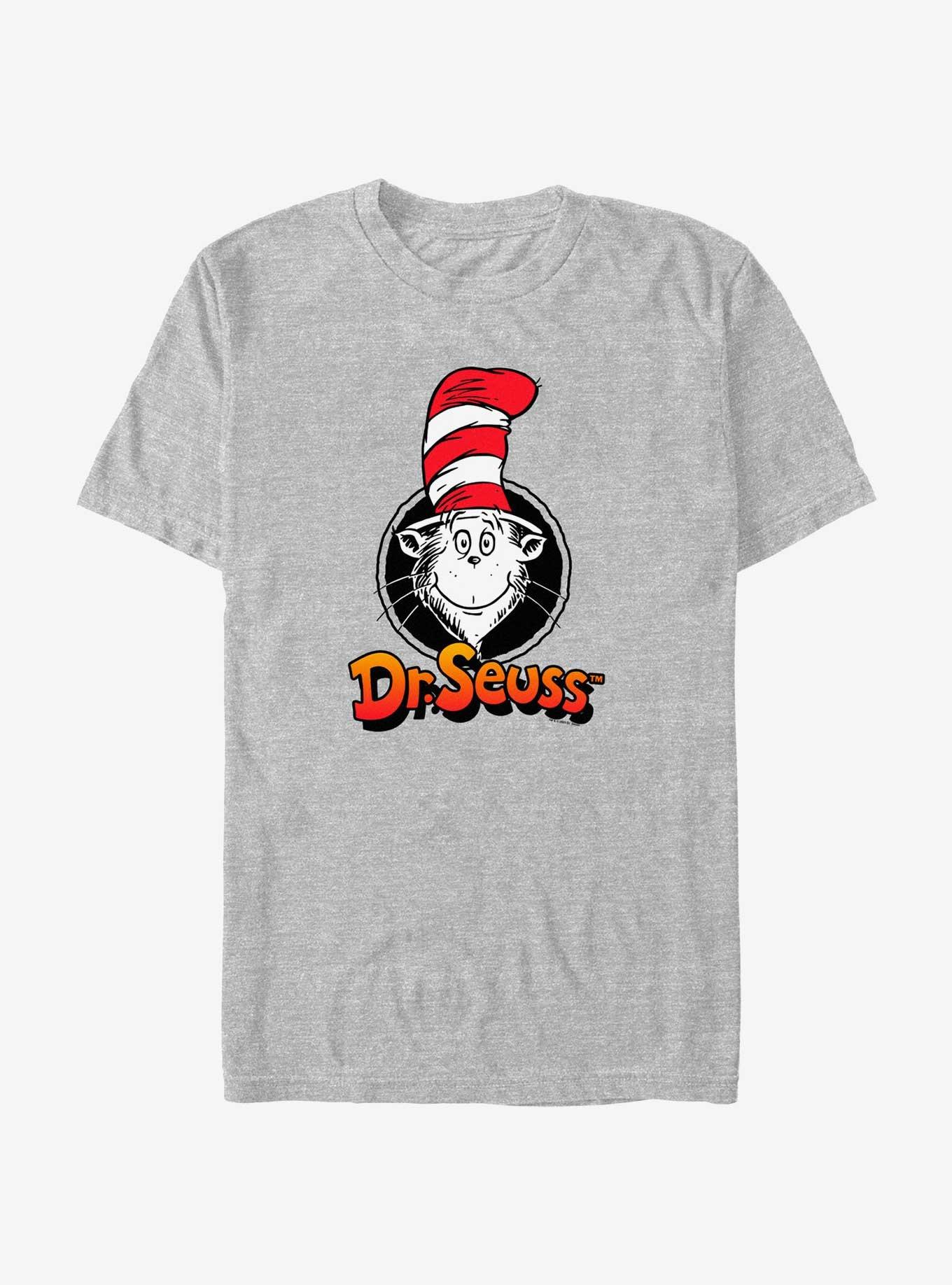 Dr. Seuss Cat In The Hat Badge T-Shirt, ATH HTR, hi-res