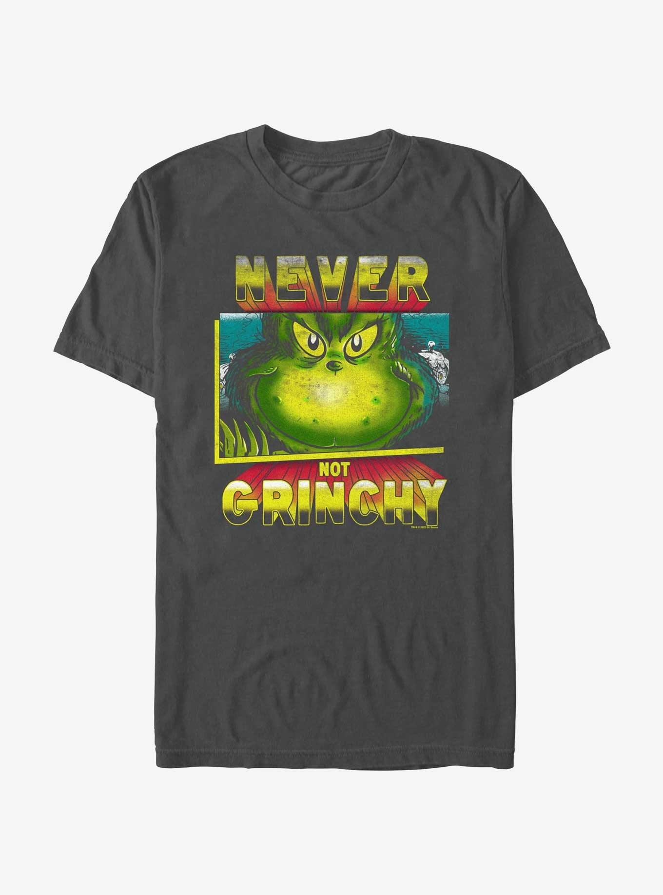 Dr. Seuss Never Not Grinchy T-Shirt, CHARCOAL, hi-res