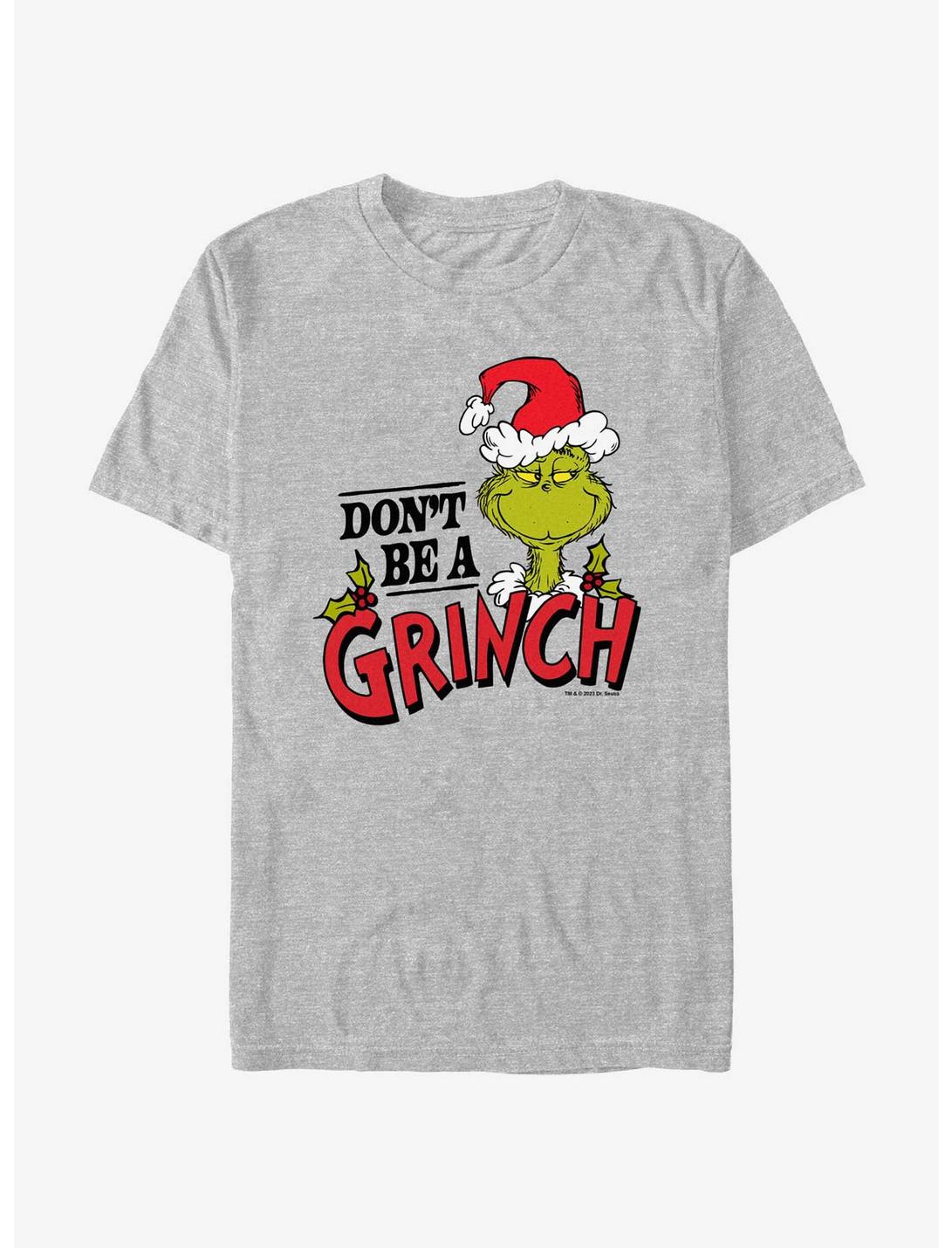Dr. Seuss Don't Be A Grinch T-Shirt, ATH HTR, hi-res