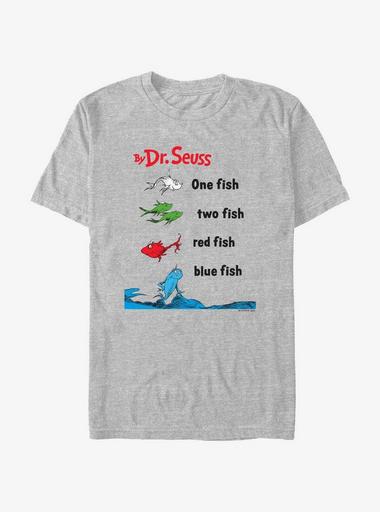 Dr. Seuss One Fish Two Fish Red Fish Blue Fish T-Shirt