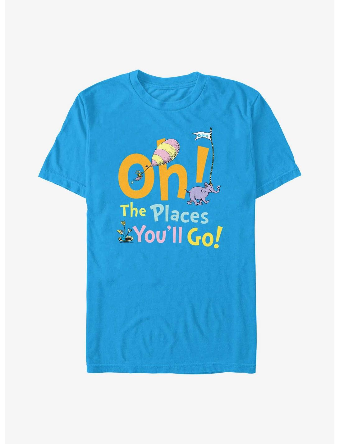 Dr. Seuss Oh The Places You'll Go T-Shirt, TURQ, hi-res