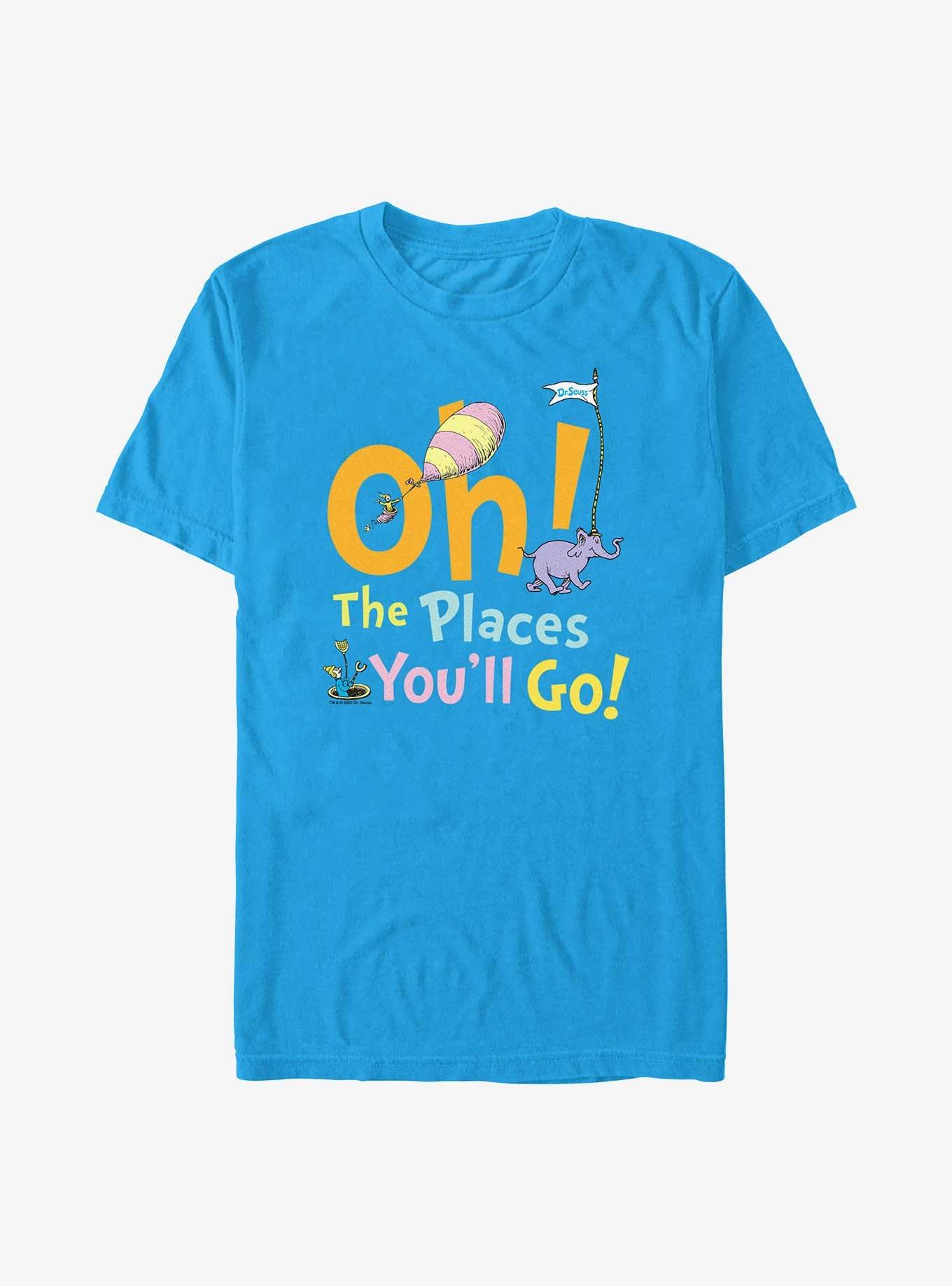 Dr. Seuss Oh The Places You'll Go T-Shirt, TURQ, hi-res