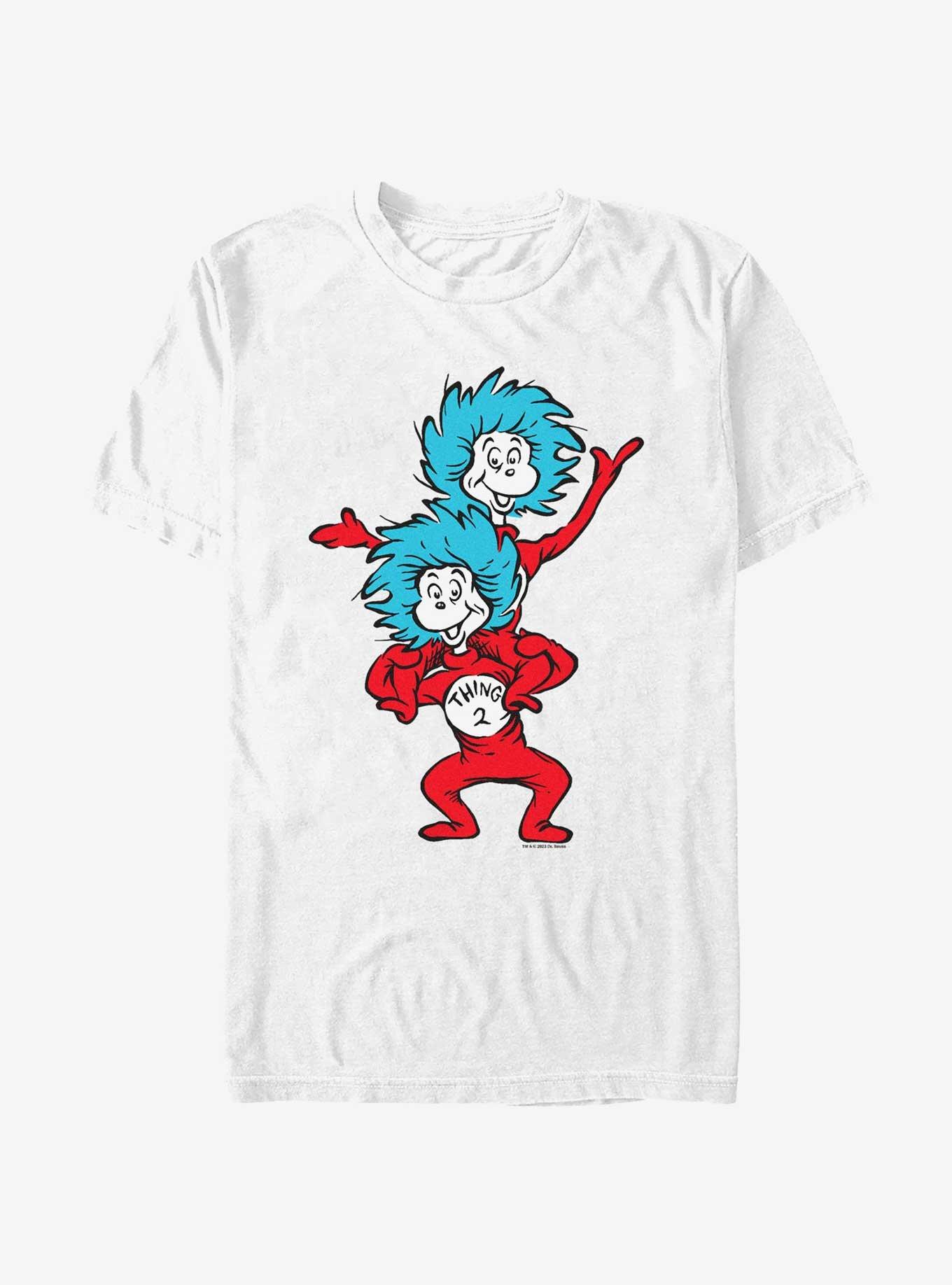 Dr. Seuss Thing 1 Thing 2 T-Shirt, WHITE, hi-res