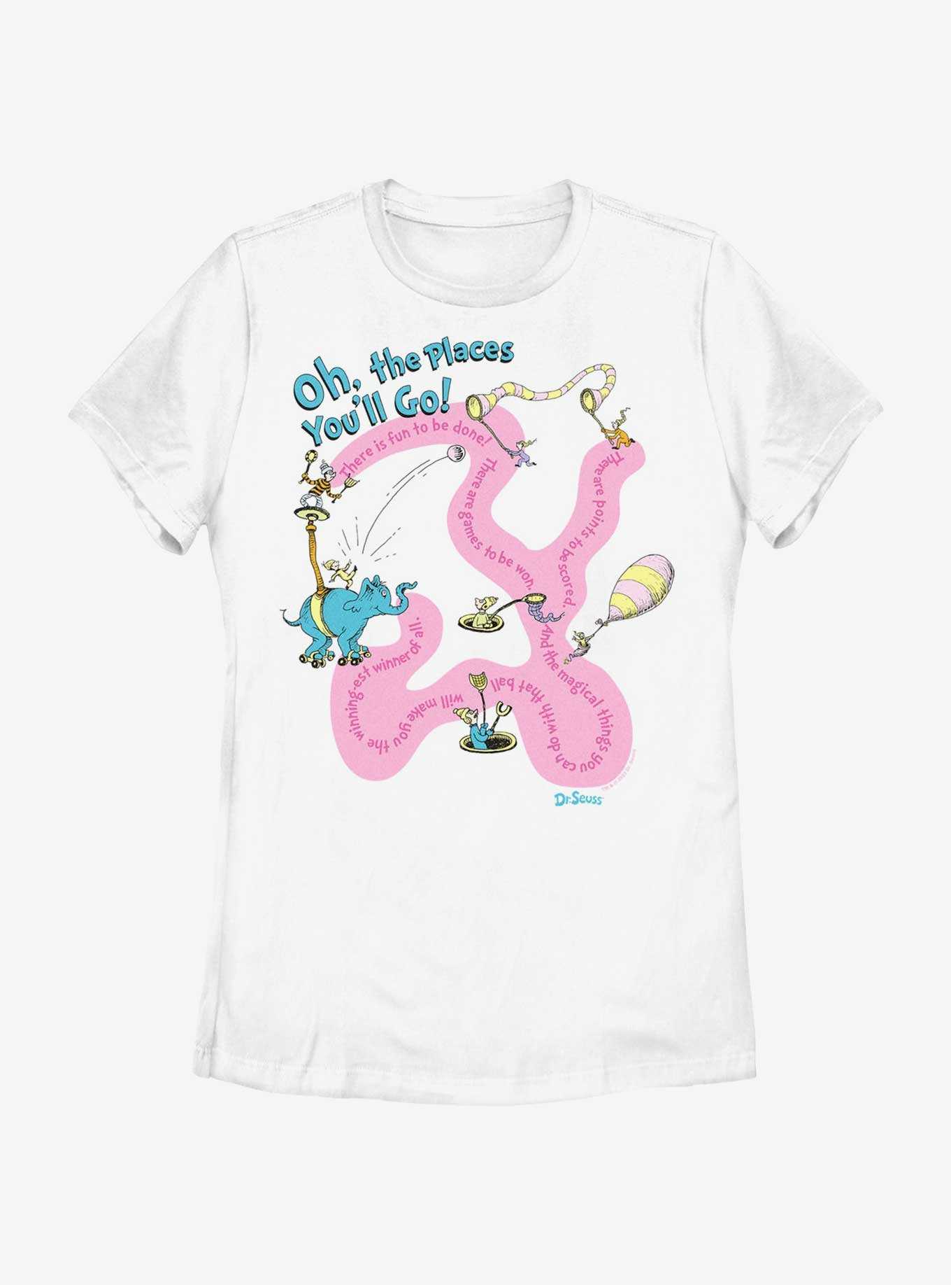 Dr. Seuss Journeying The Places You'll Go Womens T-Shirt, , hi-res