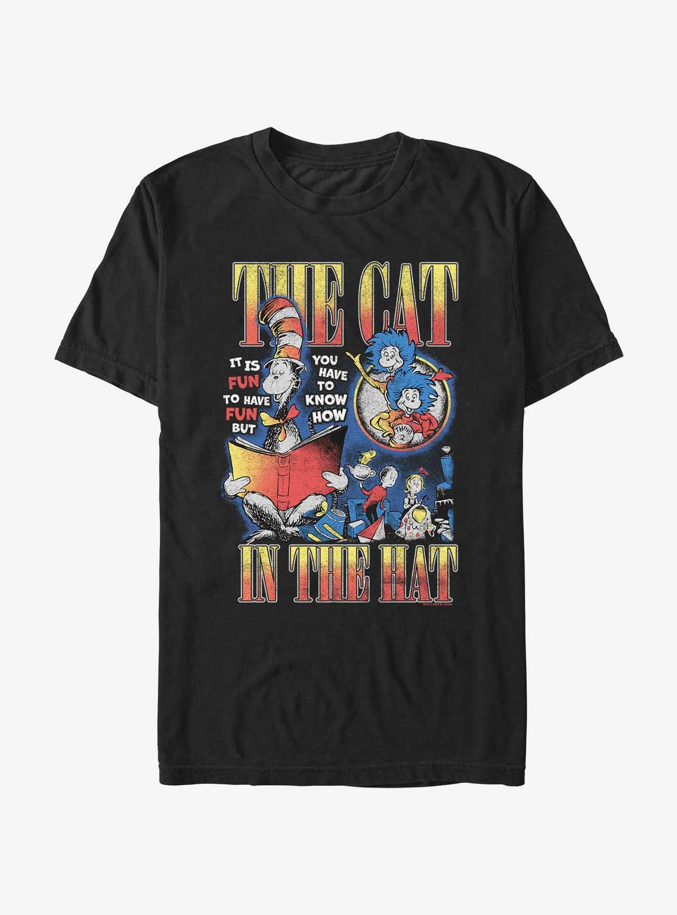 Dr. Seuss The Cat In The Hat Reading T-Shirt, , hi-res