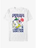 Dr. Seuss I Am Sam Green Eggs and Ham T-Shirt, WHITE, hi-res