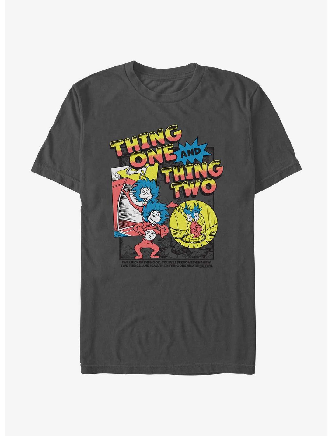 Dr. Seuss Things Pop T-Shirt, CHARCOAL, hi-res