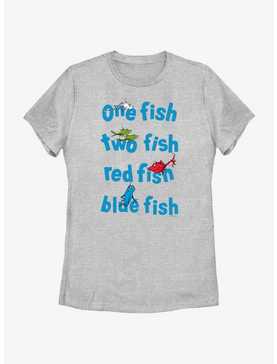 Dr. Seuss One Fish Two Fish Red Fish Blue Fish Womens T-Shirt, , hi-res