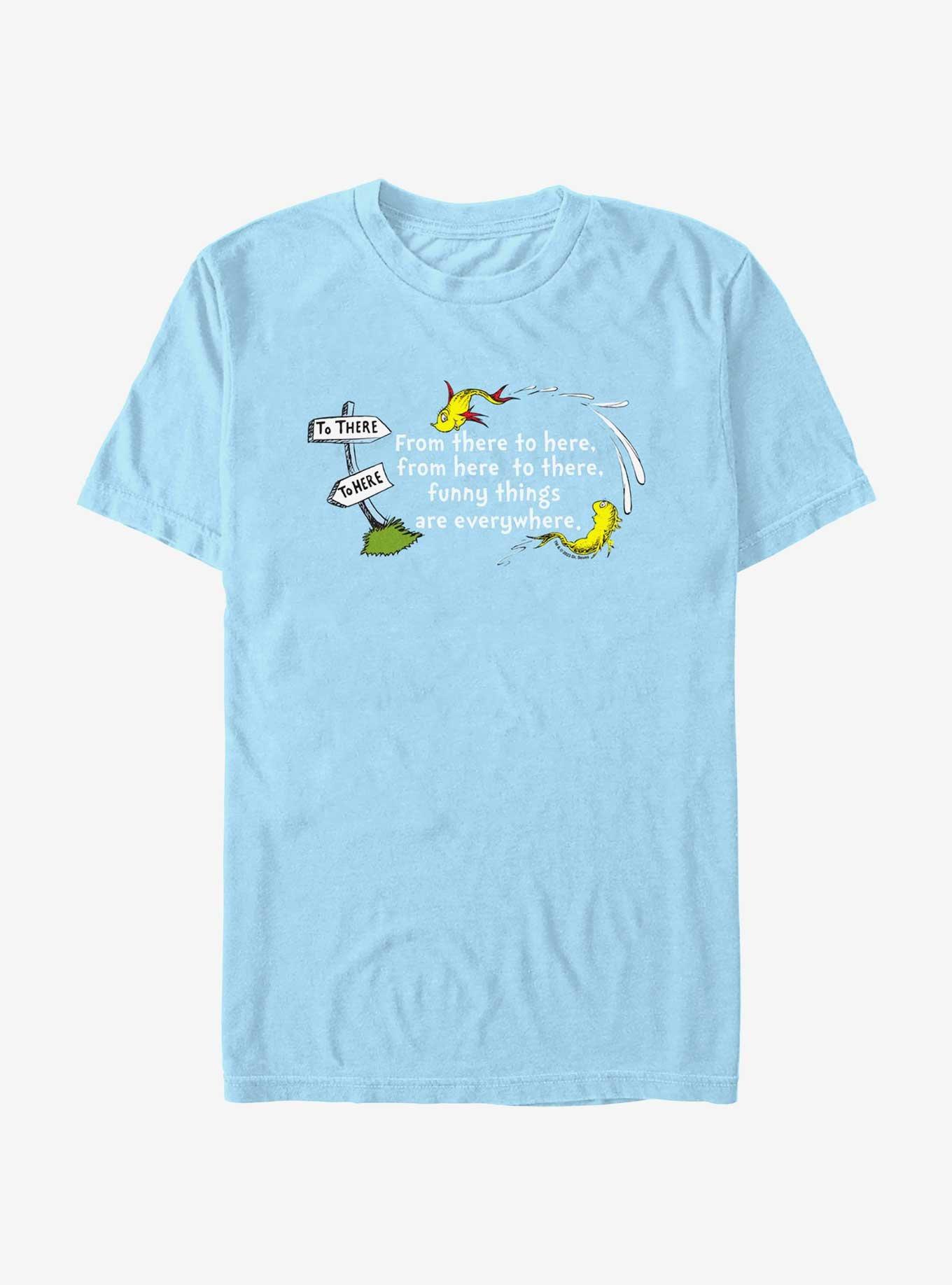 Dr. Seuss From Here To Everywhere T-Shirt, LT BLUE, hi-res