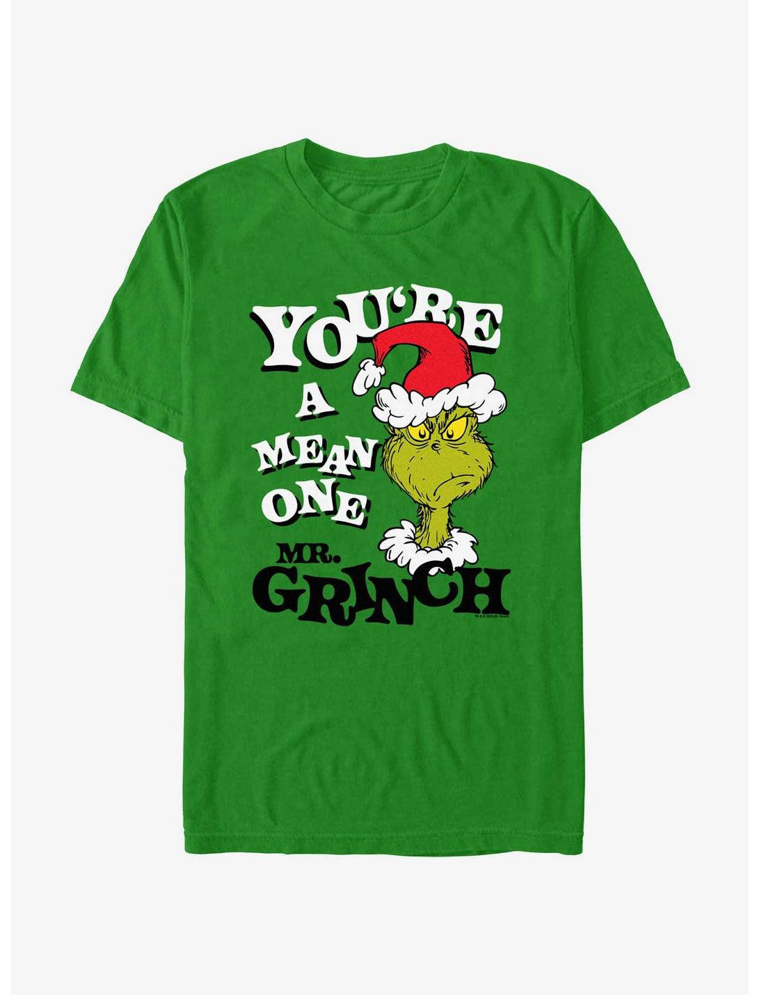 Dr. Seuss You're A Mean One Mr. Grinch T-Shirt, KELLY, hi-res