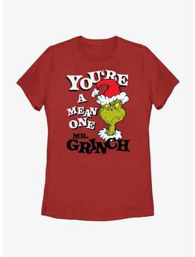 Dr. Seuss You're A Mean One Mr. Grinch Womens T-Shirt, , hi-res