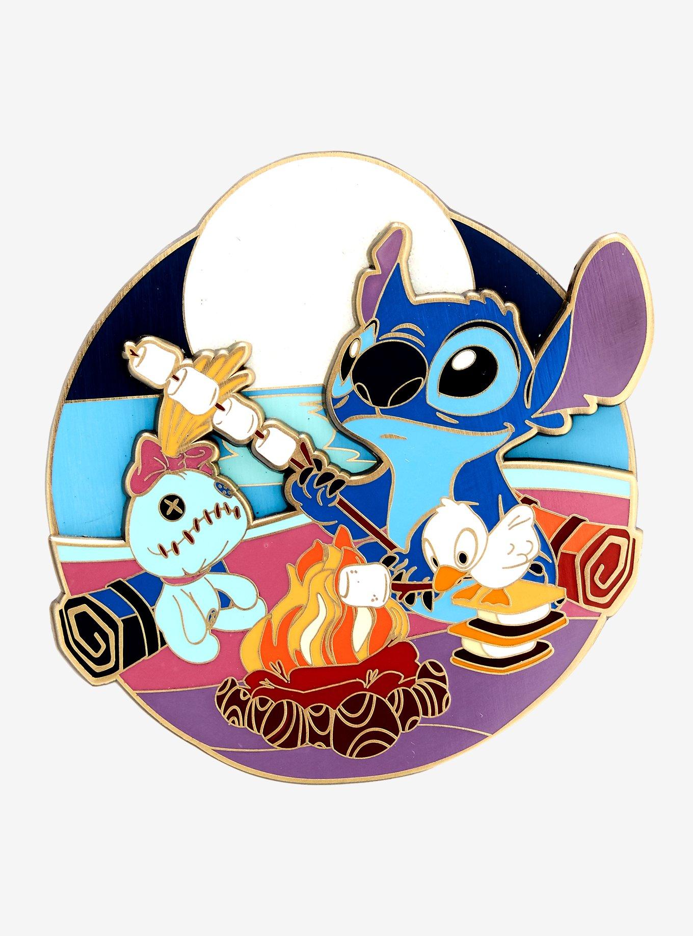 Loungefly Disney Lilo & Stitch Camp Scene Enamel Pin, , hi-res