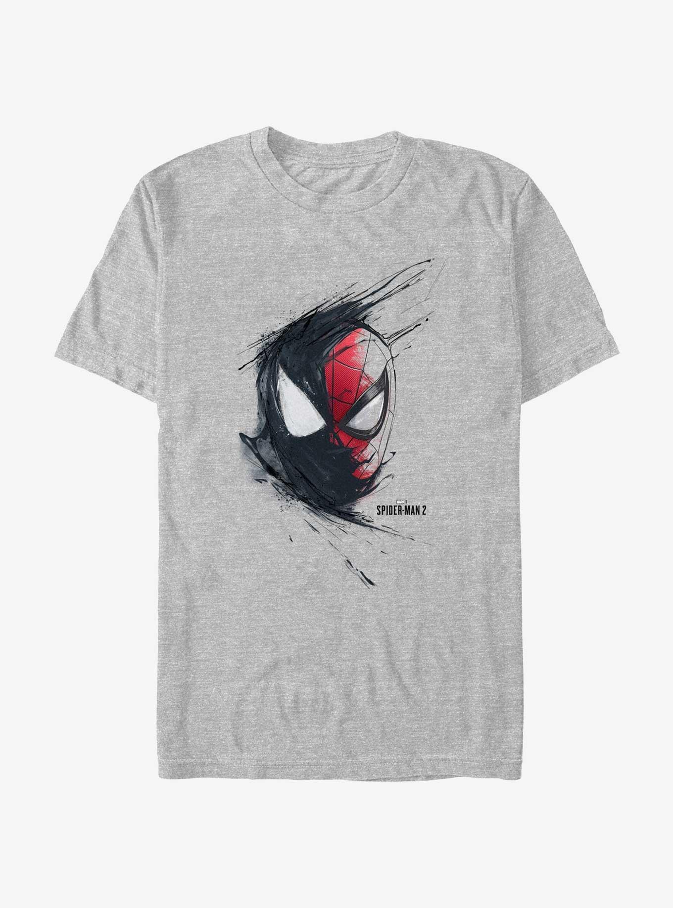 Marvel Spider-Man 2 Game Venom Spider-Man Splash T-Shirt, ATH HTR, hi-res
