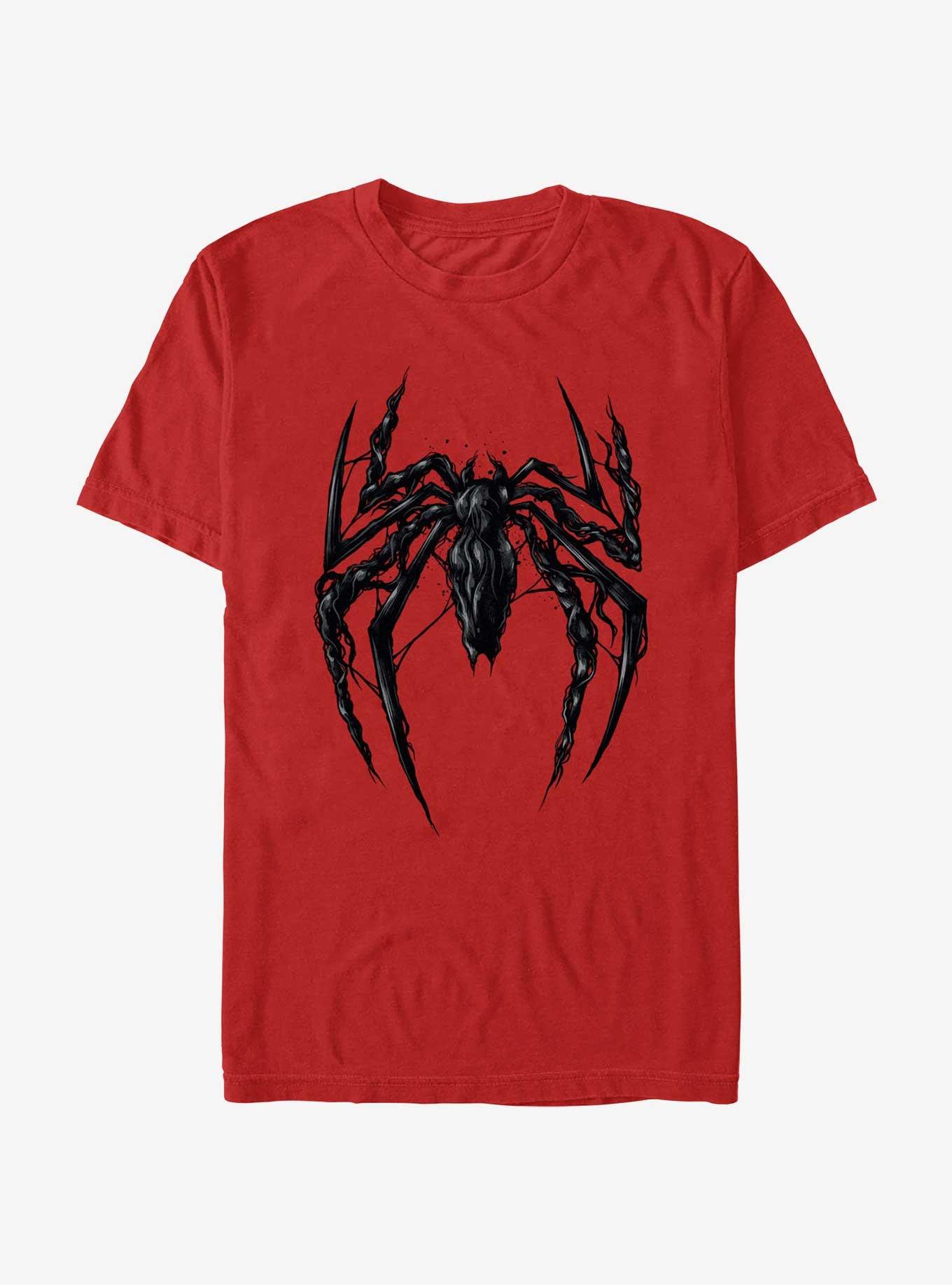 Marvel Spider-Man 2 Game Black Spider Venom Icon T-Shirt - RED