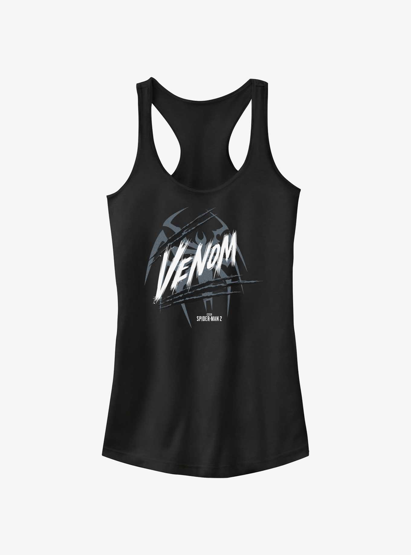 Marvel Spider-Man 2 Game Venom Logo Girls Tank, BLACK, hi-res