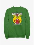 Dr. Seuss The Grinch You're A Mean One Sweatshirt, KELLY, hi-res