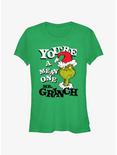 Dr. Seuss You're A Mean One Mr. Grinch Girls T-Shirt, KELLY, hi-res