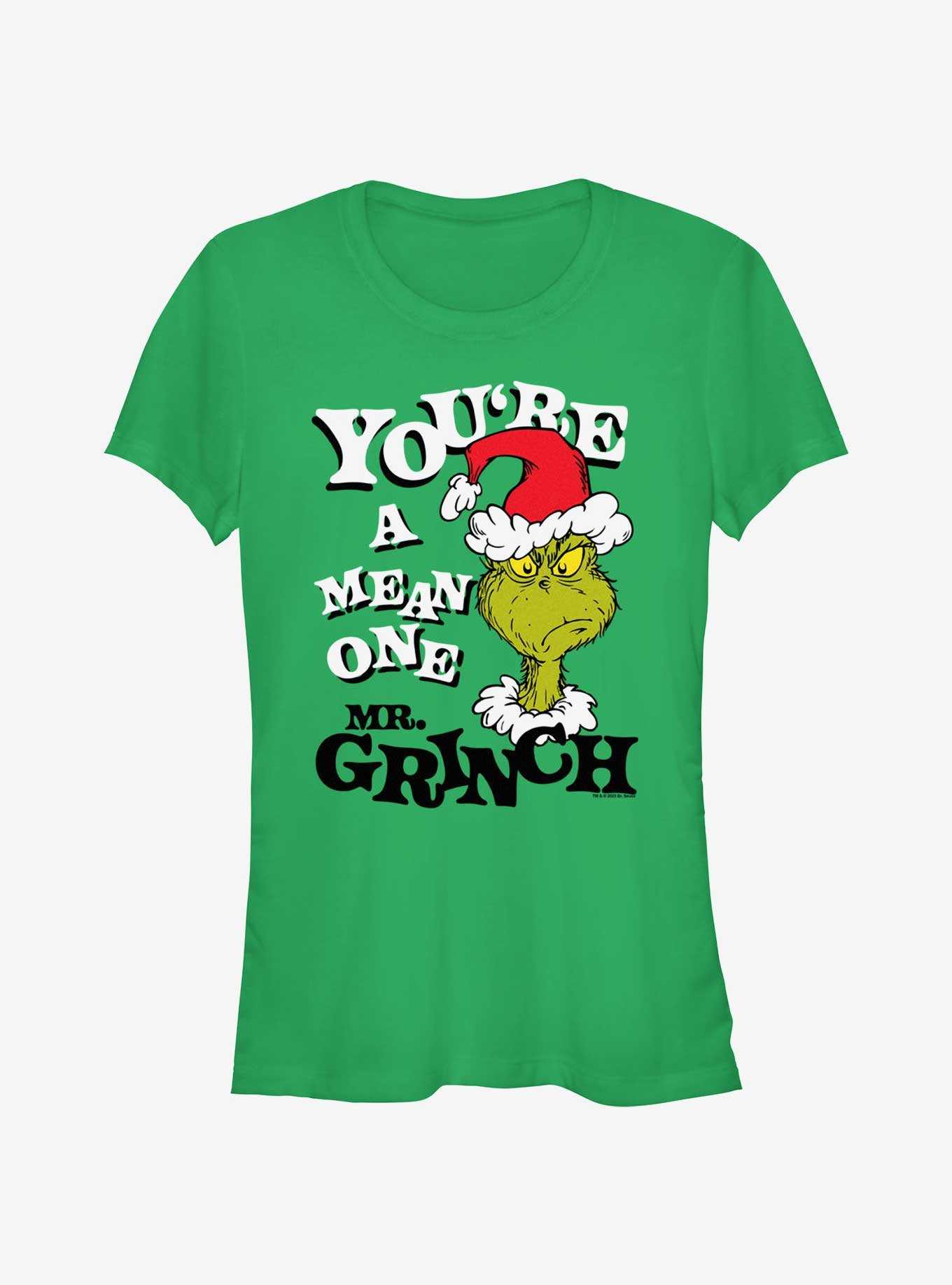 Dr. Seuss You're A Mean One Mr. Grinch Girls T-Shirt, , hi-res