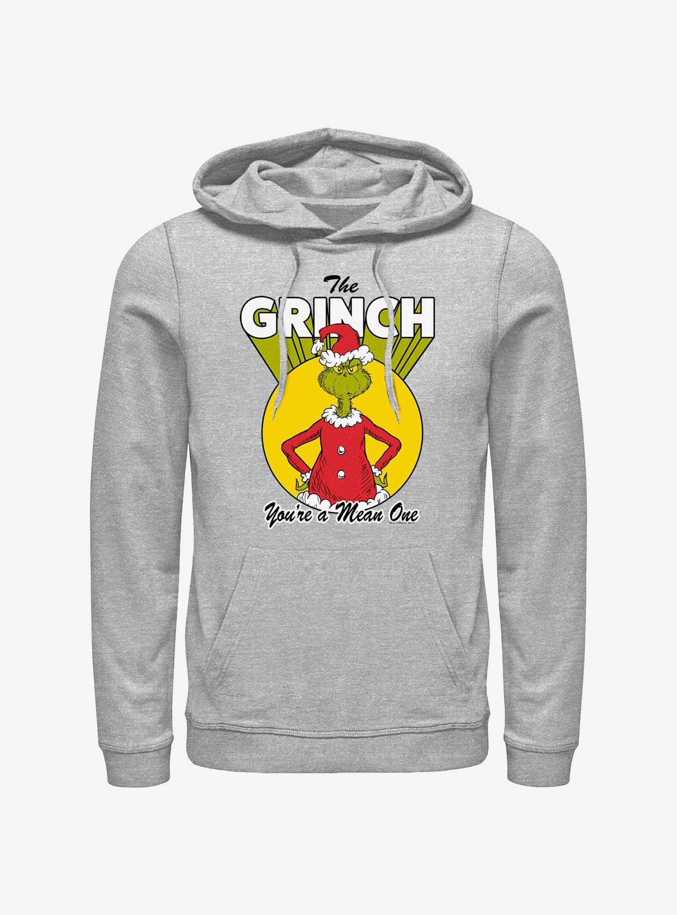 Dr. Seuss The Grinch You're A Mean One Hoodie, ATH HTR, hi-res