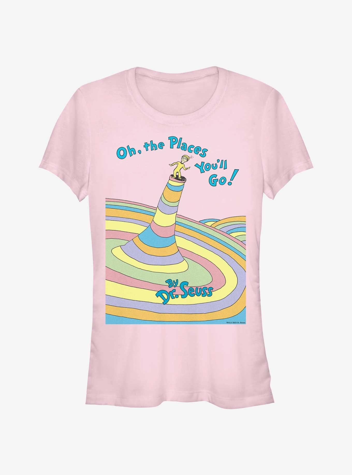 Dr. Seuss Oh The Places You'll Go Girls T-Shirt, LIGHT PINK, hi-res