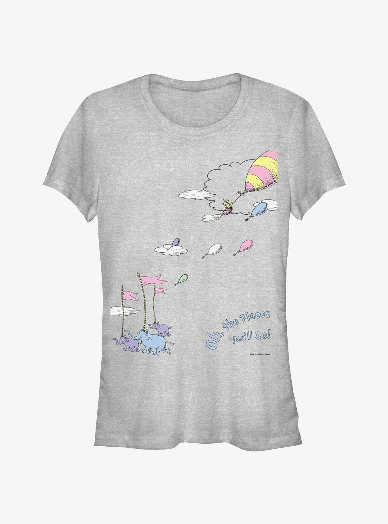 Dr. Seuss Oh The Places You'll Go Girls T-Shirt, ATH HTR, hi-res