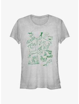 Dr. Seuss Green Eggs And Ham Icons Girls T-Shirt, , hi-res