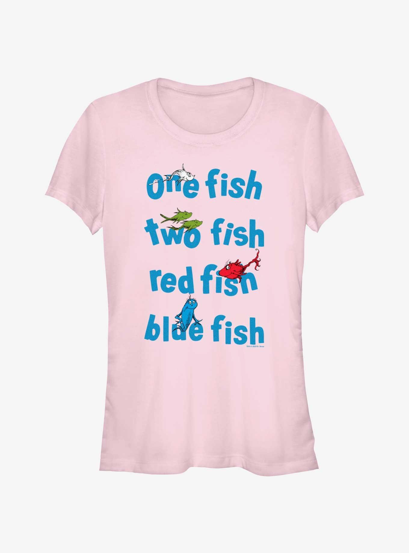Dr. Seuss One Fish Two Fish Red Fish Blue Fish Girls T-Shirt