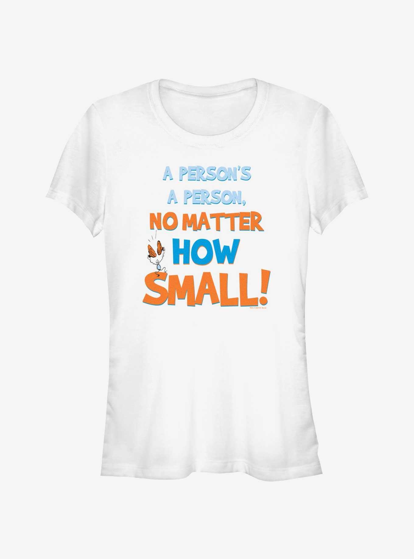 Dr. Seuss A Perosn's A Person No Matter How Small Girls T-Shirt, , hi-res