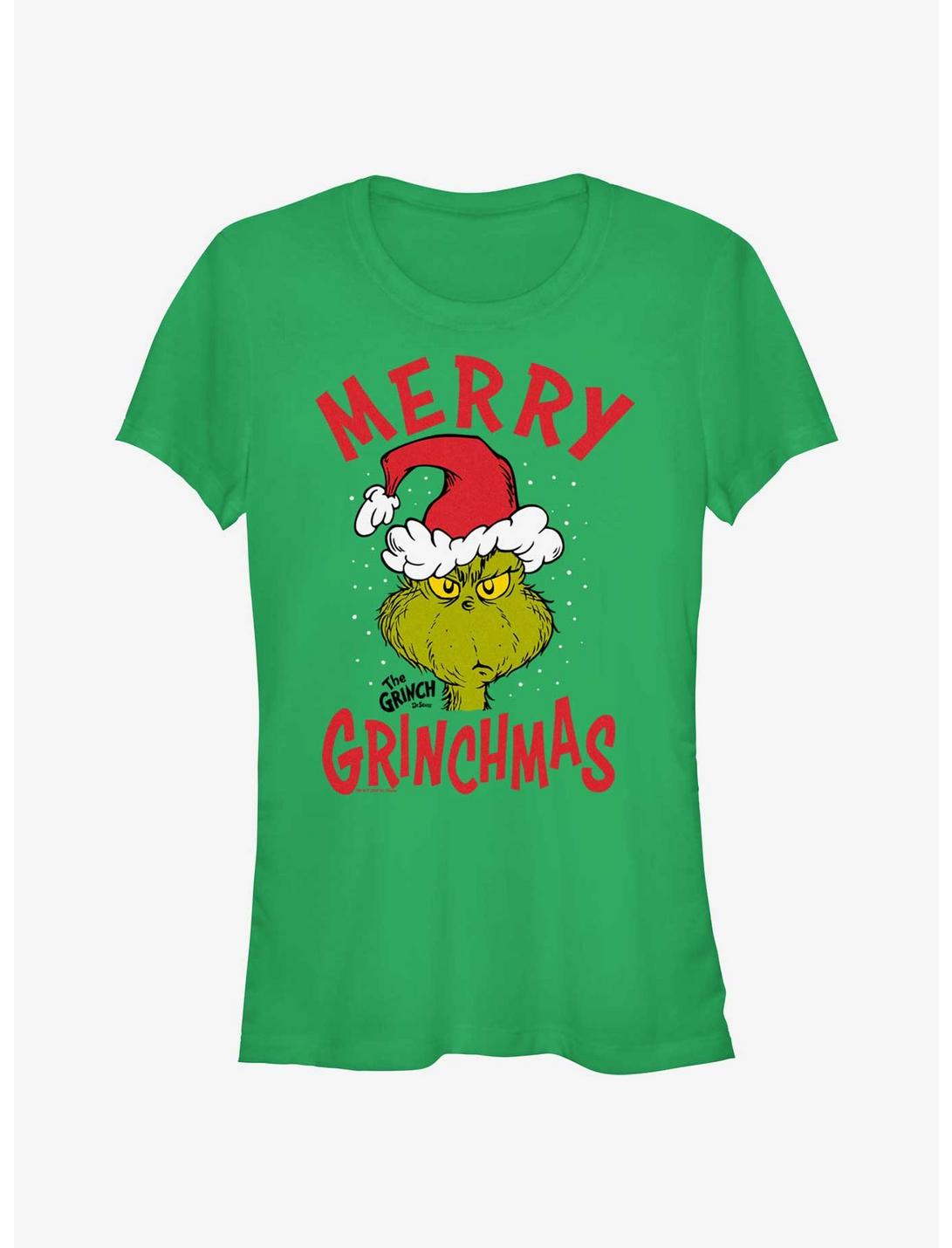 Dr. Seuss Merry Grinchmas Girls T-Shirt, KELLY, hi-res