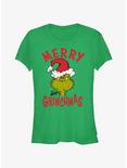 Dr. Seuss Merry Grinchmas Girls T-Shirt, KELLY, hi-res