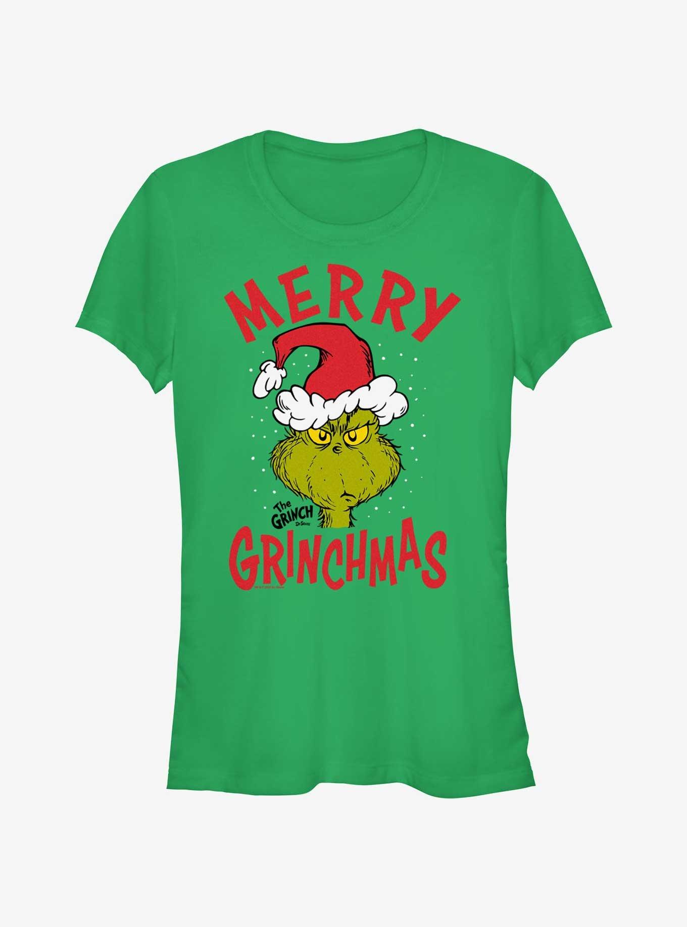 Dr. Seuss Merry Grinchmas Girls T-Shirt, KELLY, hi-res