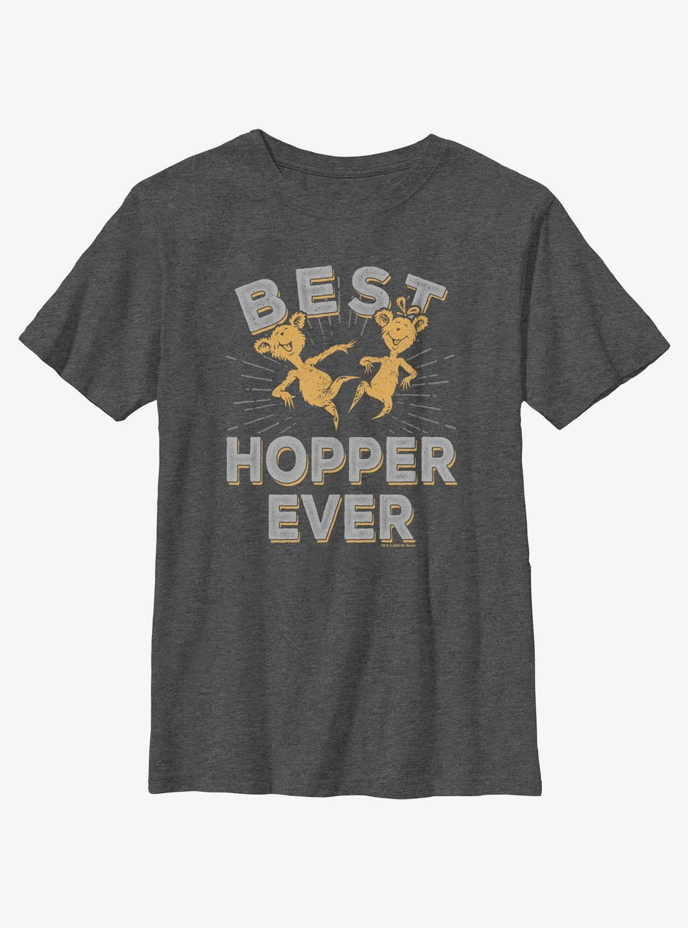 Dr. Seuss Best Hopper Youth T-Shirt, CHAR HTR, hi-res