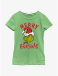 Dr. Seuss Merry Grinchmas Youth Girls T-Shirt, GRN APPLE, hi-res