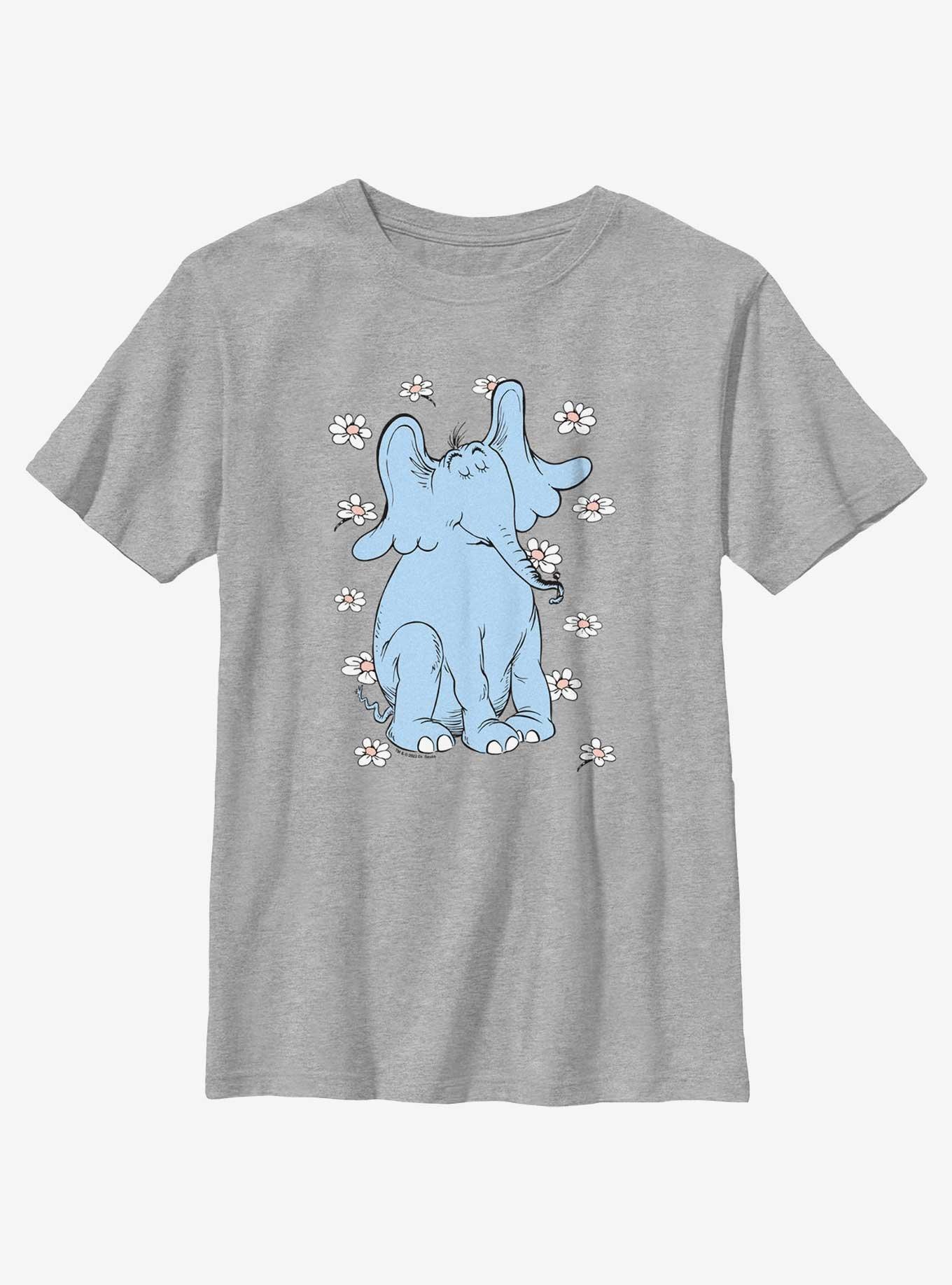 Dr. Seuss Peaceful Horton Youth T-Shirt, ATH HTR, hi-res