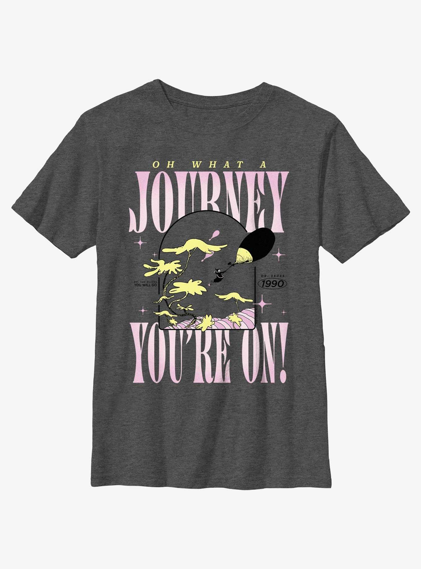 Dr. Seuss Oh What A Journey You're On Youth T-Shirt, , hi-res
