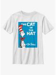 Dr. Seuss The Cat In The Hat Poster Youth T-Shirt, WHITE, hi-res