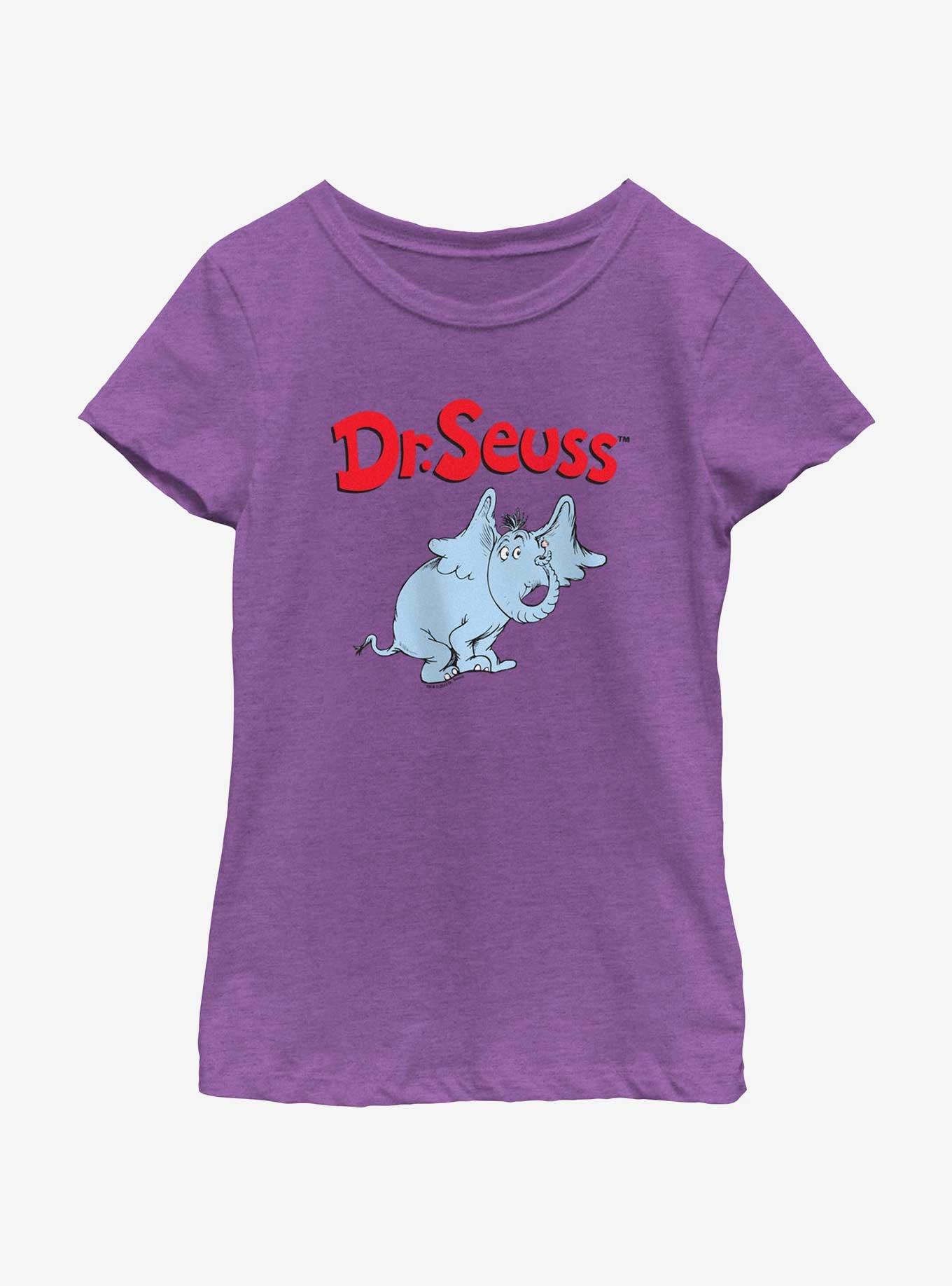 Dr. Seuss Horton Youth Girls T-Shirt, PURPLE BERRY, hi-res