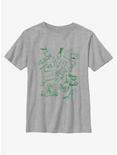 Dr. Seuss Green Eggs And Ham Icons Youth T-Shirt, ATH HTR, hi-res