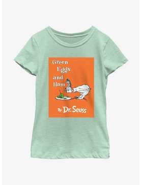Dr. Seuss Green Eggs and Ham Book Cover Youth Girls T-Shirt, , hi-res