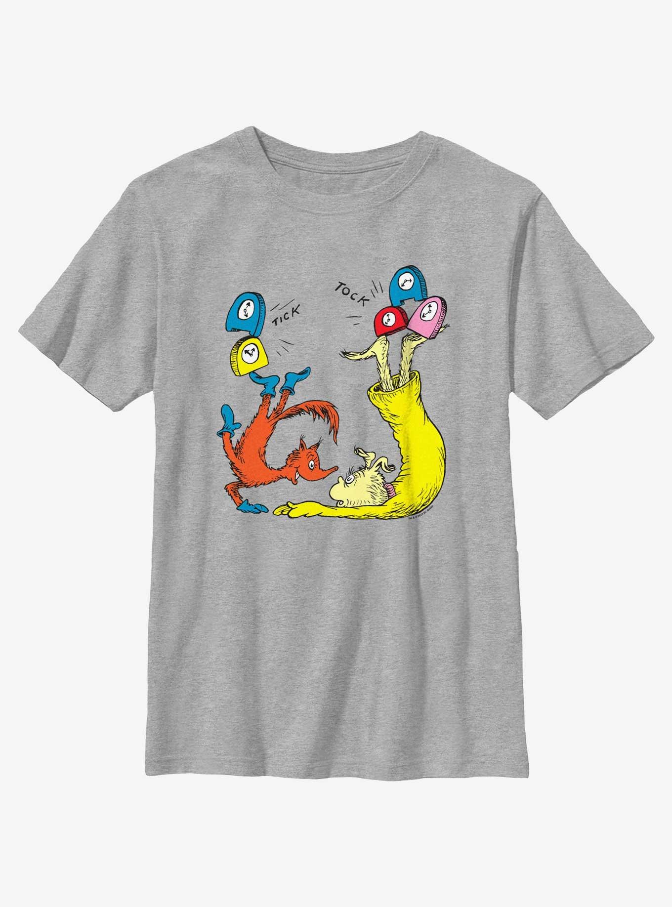 Dr. Seuss Tick Tock Fox Youth T-Shirt, ATH HTR, hi-res