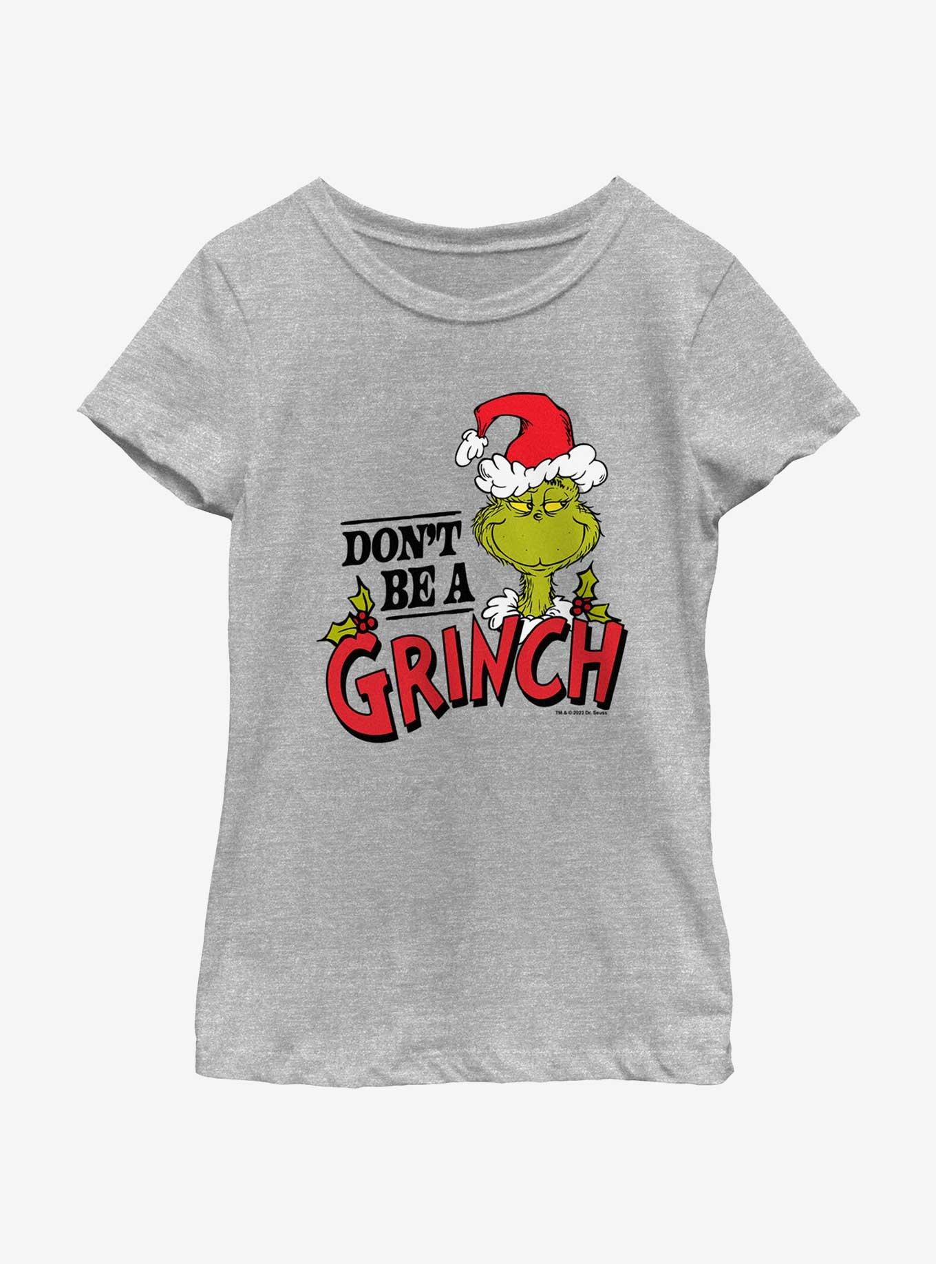 Dr. Seuss Don't Be A Grinch Youth Girls T-Shirt, , hi-res