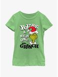 Dr. Seuss You're A Mean One Mr. Grinch Youth Girls T-Shirt, GRN APPLE, hi-res