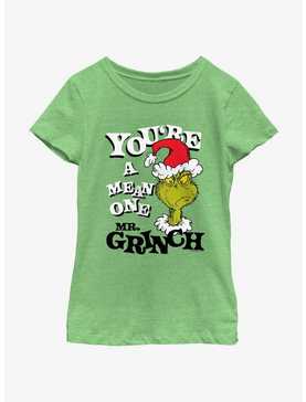 Dr. Seuss You're A Mean One Mr. Grinch Youth Girls T-Shirt, , hi-res