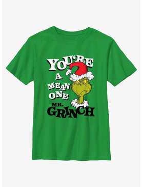 Dr. Seuss You're A Mean One Mr. Grinch Youth T-Shirt, , hi-res