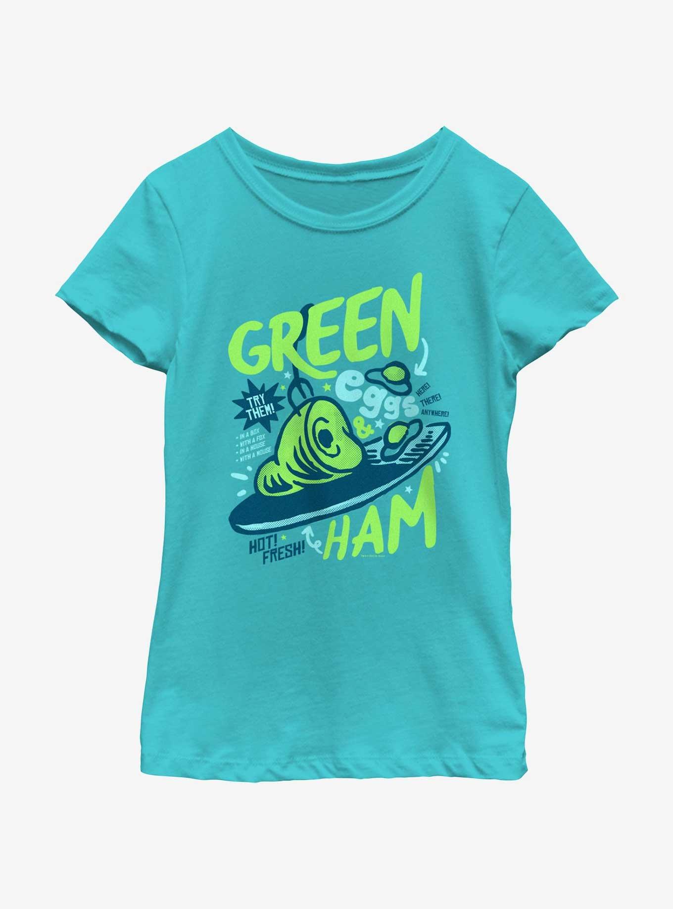 Dr. Seuss Green Eggs & Ham Youth Girls T-Shirt, , hi-res