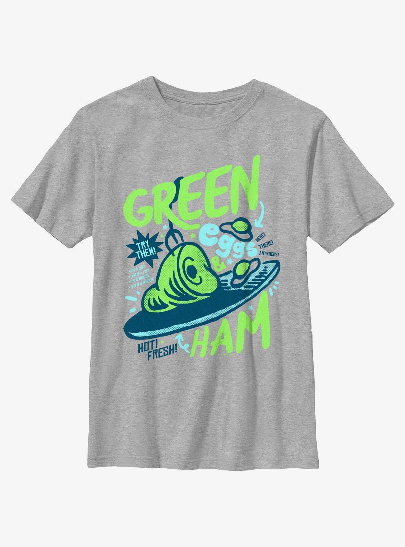 Dr. Seuss Green Eggs & Ham Youth T-Shirt, ATH HTR, hi-res