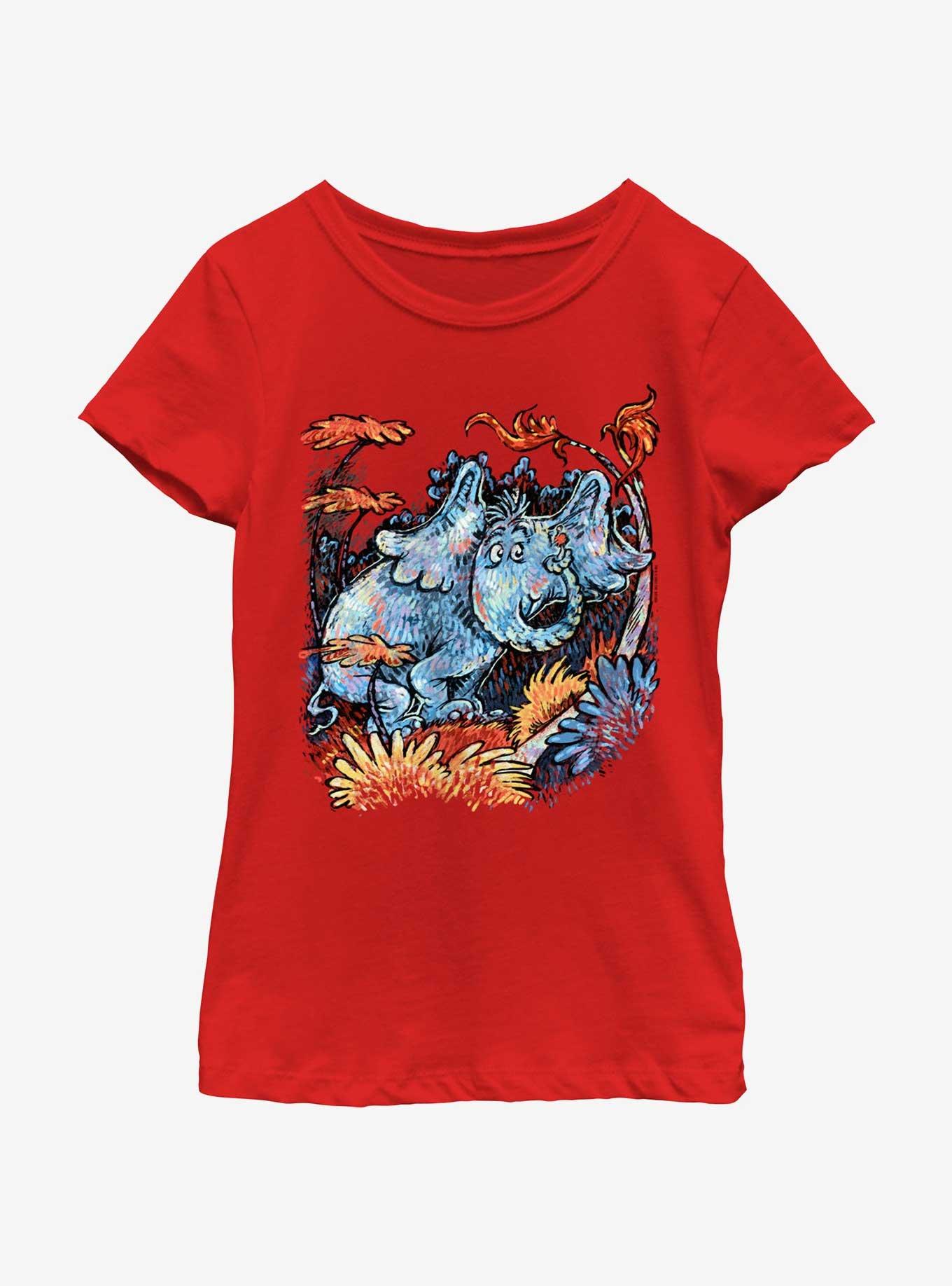 Dr. Seuss Horton Hears A Who Painting Youth Girls T-Shirt, , hi-res