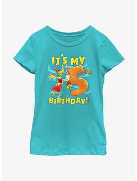 Dr. Seuss It's My 5th Birthday Youth Girls T-Shirt, , hi-res