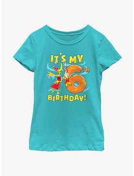 Dr. Seuss It's My 6th Birthday Youth Girls T-Shirt, , hi-res